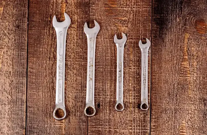 Set of wrenches used for plumbing repairs